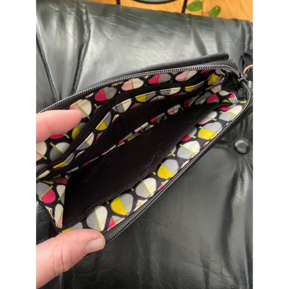 Vera Bradley Black Quilted Wristlet Wallet - Picture 3 of 3